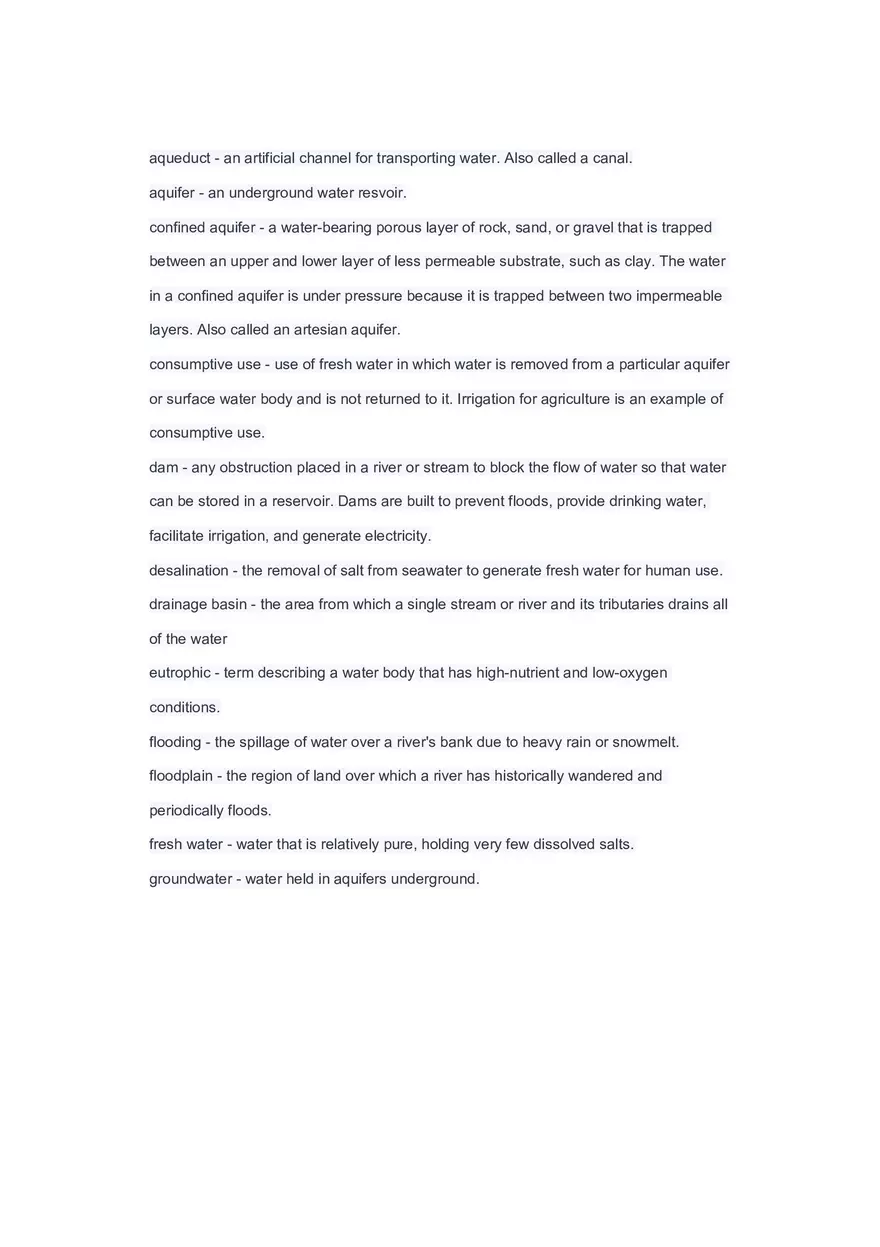 Aqueduct Unit 3 Key Terms - Page 1