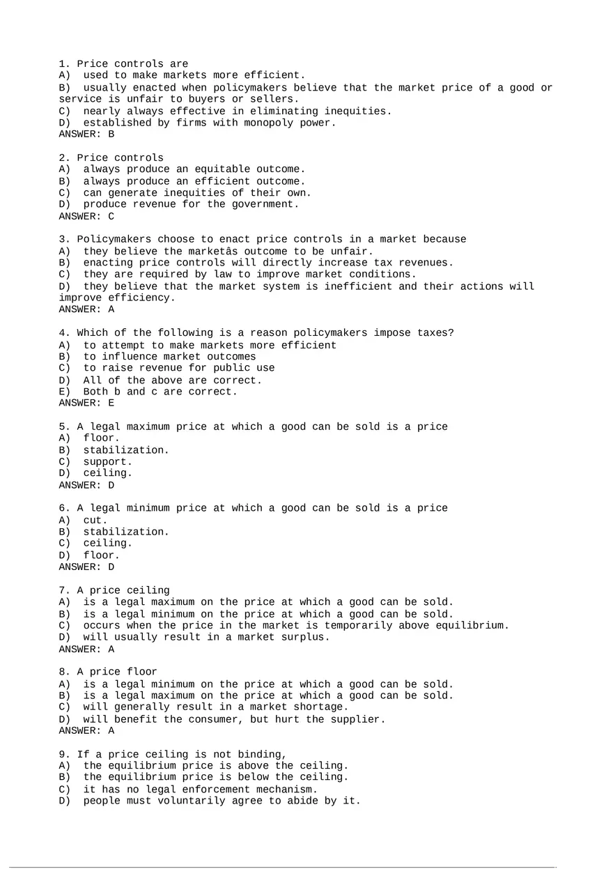 Price Сontrols - Page 1