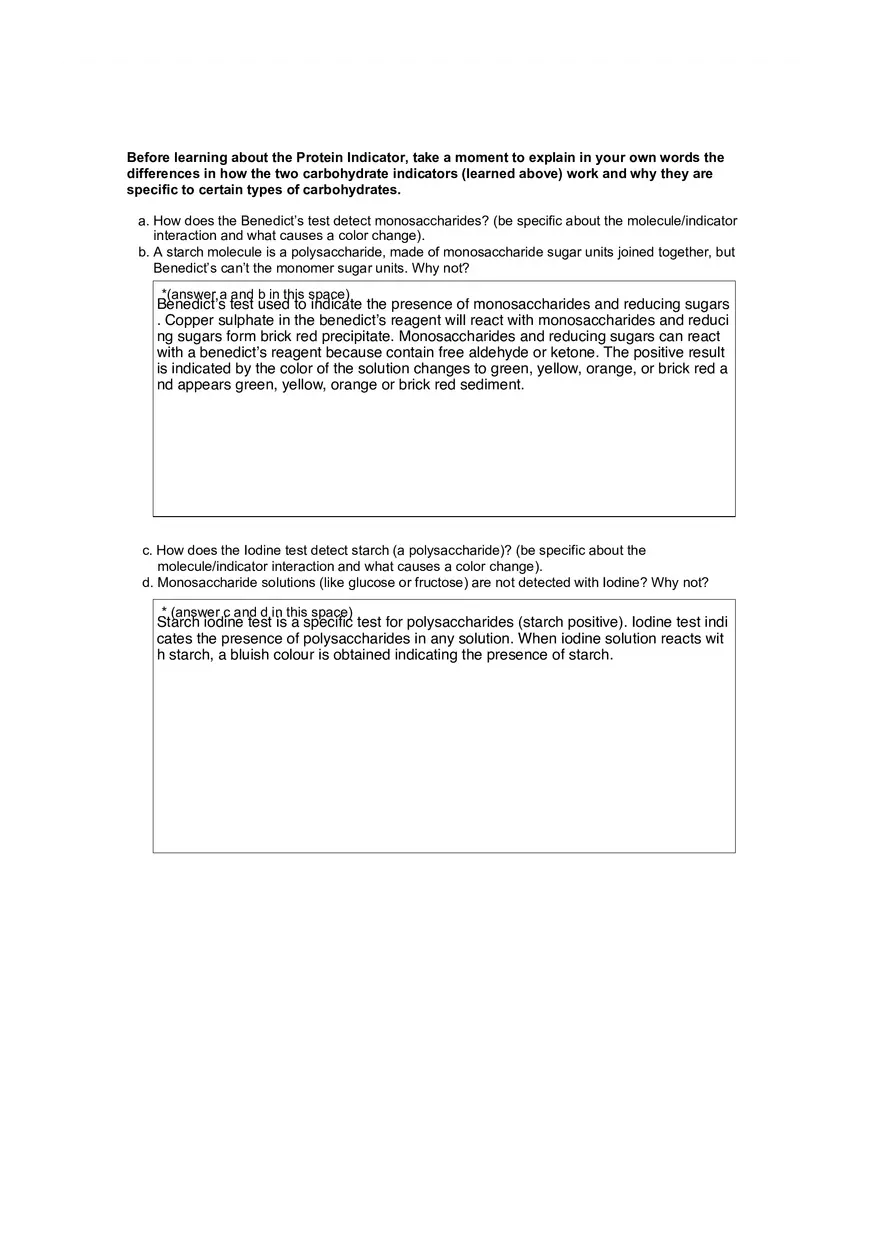 Lab 3 Testing for Biomolecules - Page 6