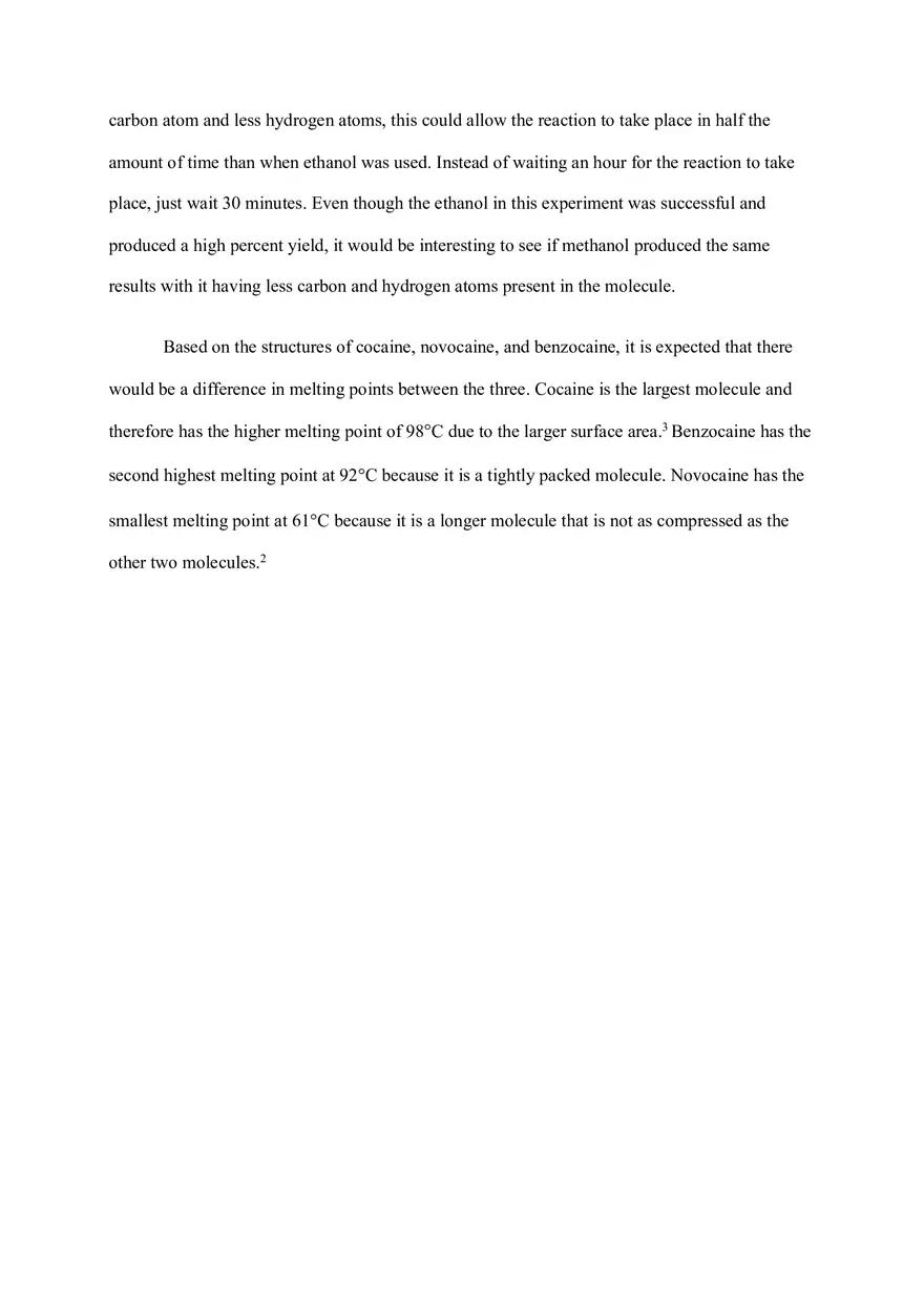 Benzocaine Lab Report - Page 2