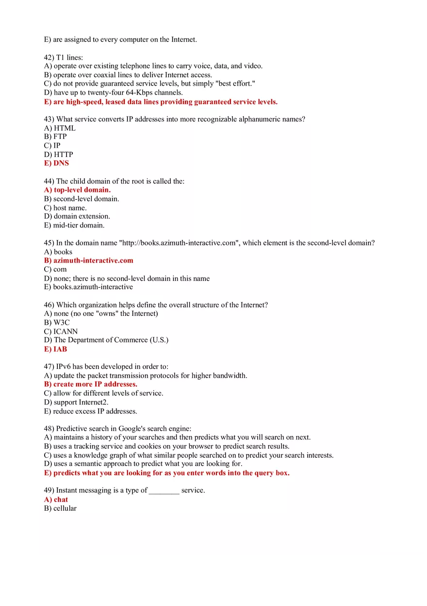 Telecommunications, the Internet, and Wireless Technology Questions and Answers - Page 9
