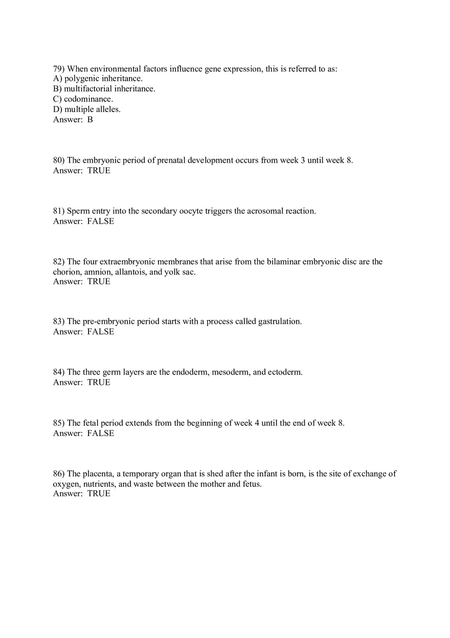 Answers Development and Heredity Part 2 - Page 8