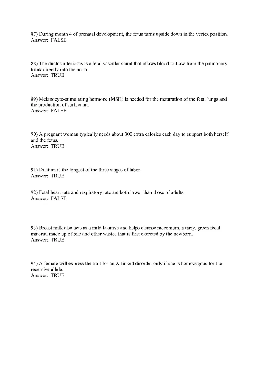 Answers Development and Heredity Part 2 - Page 9