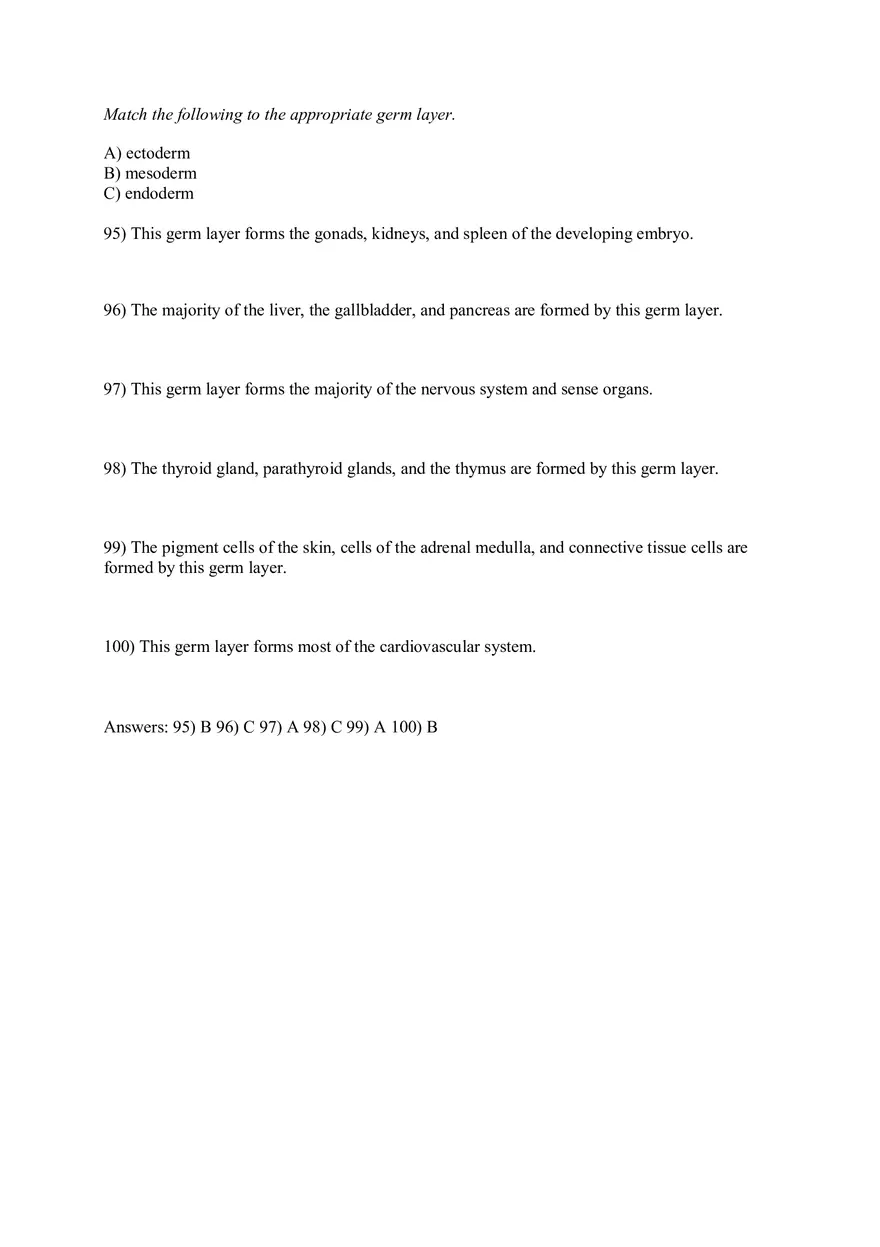 Answers Development and Heredity Part 2 - Page 10