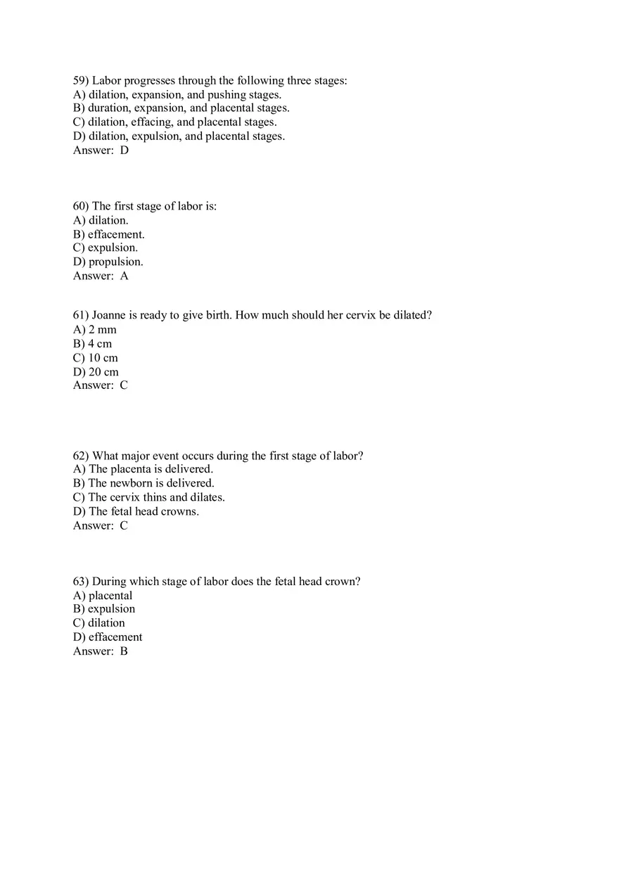 Answers Development and Heredity Part 2 - Page 1
