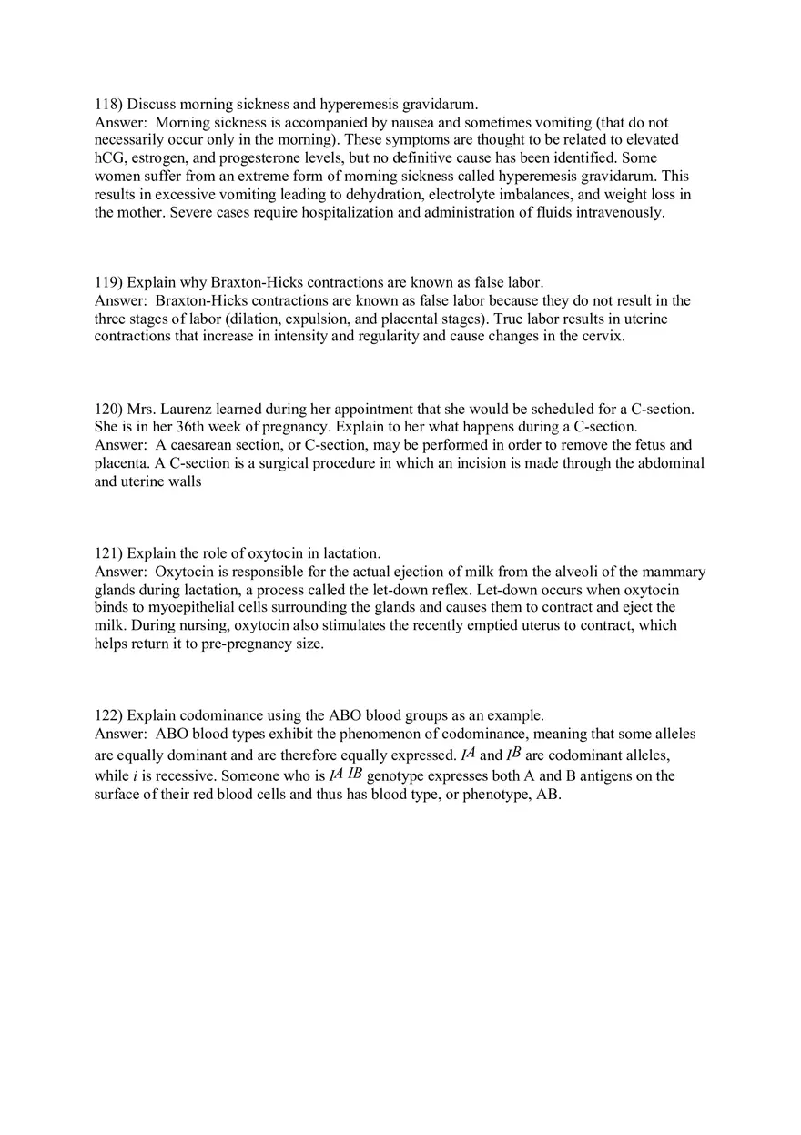 Answers Development and Heredity Part 2 - Page 3