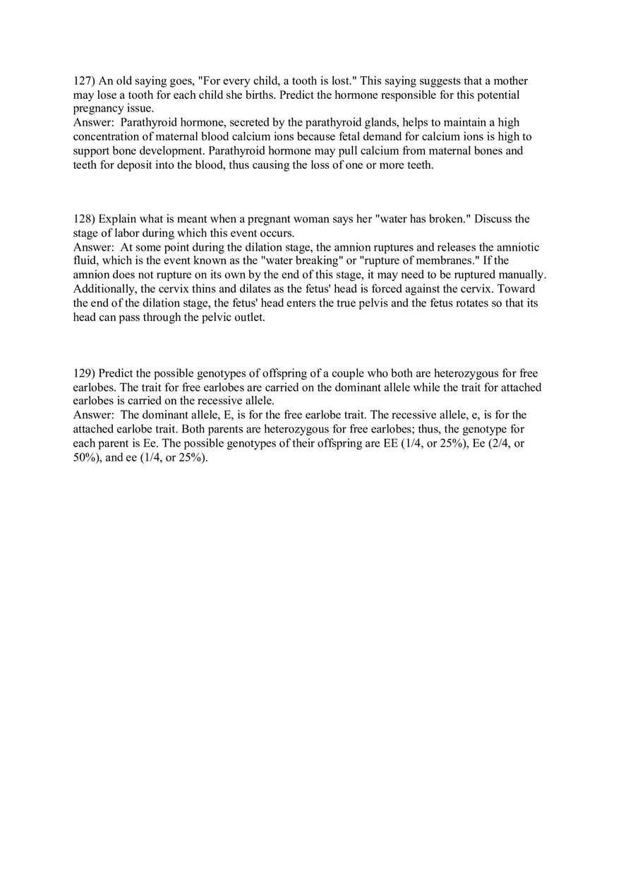 Answers Development and Heredity Part 2 - Page 5