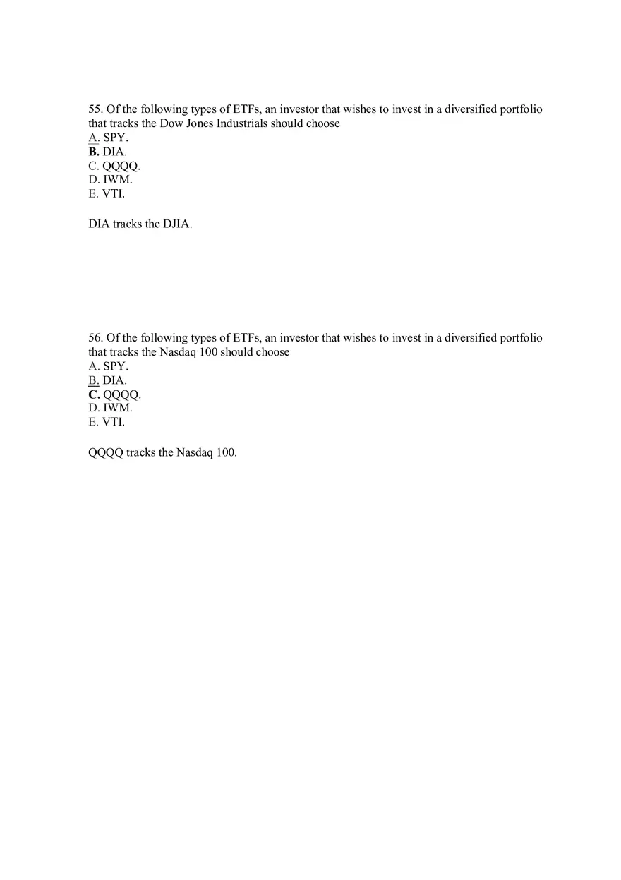Mutual Funds and Other Investment Companies Answer Key Part 3 - Page 8