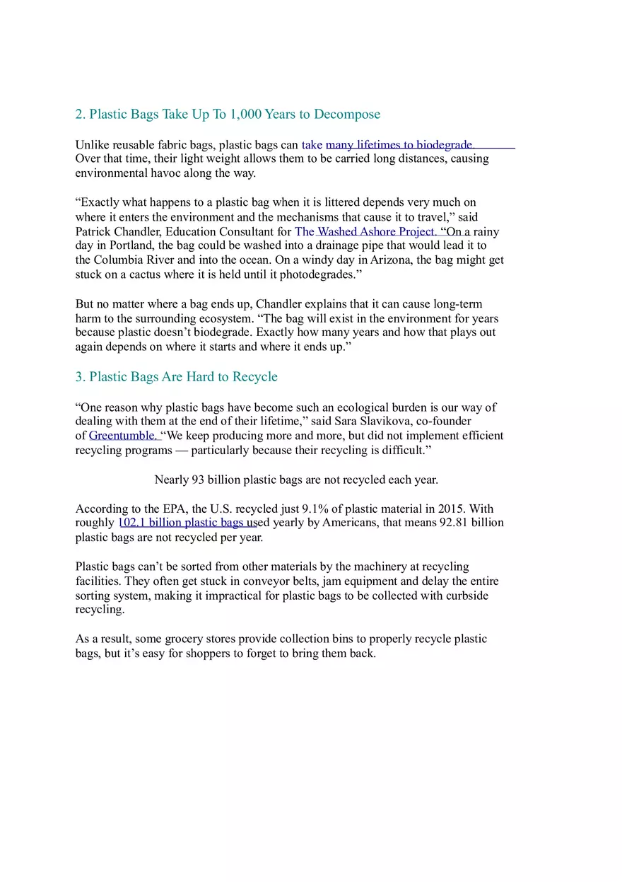 Pros and Cons of the Plastic Bag Ban - Page 2