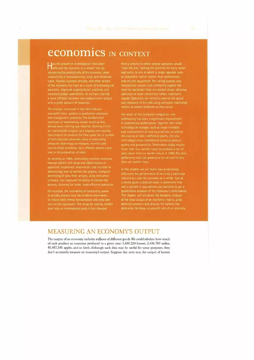 Gross Domestic Product and Economic Growth - Page 1