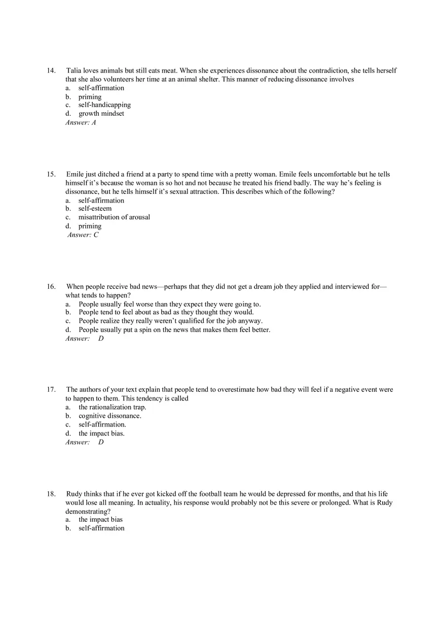 The Need To Justify Our Actions Answer Key Part 1 - Page 4