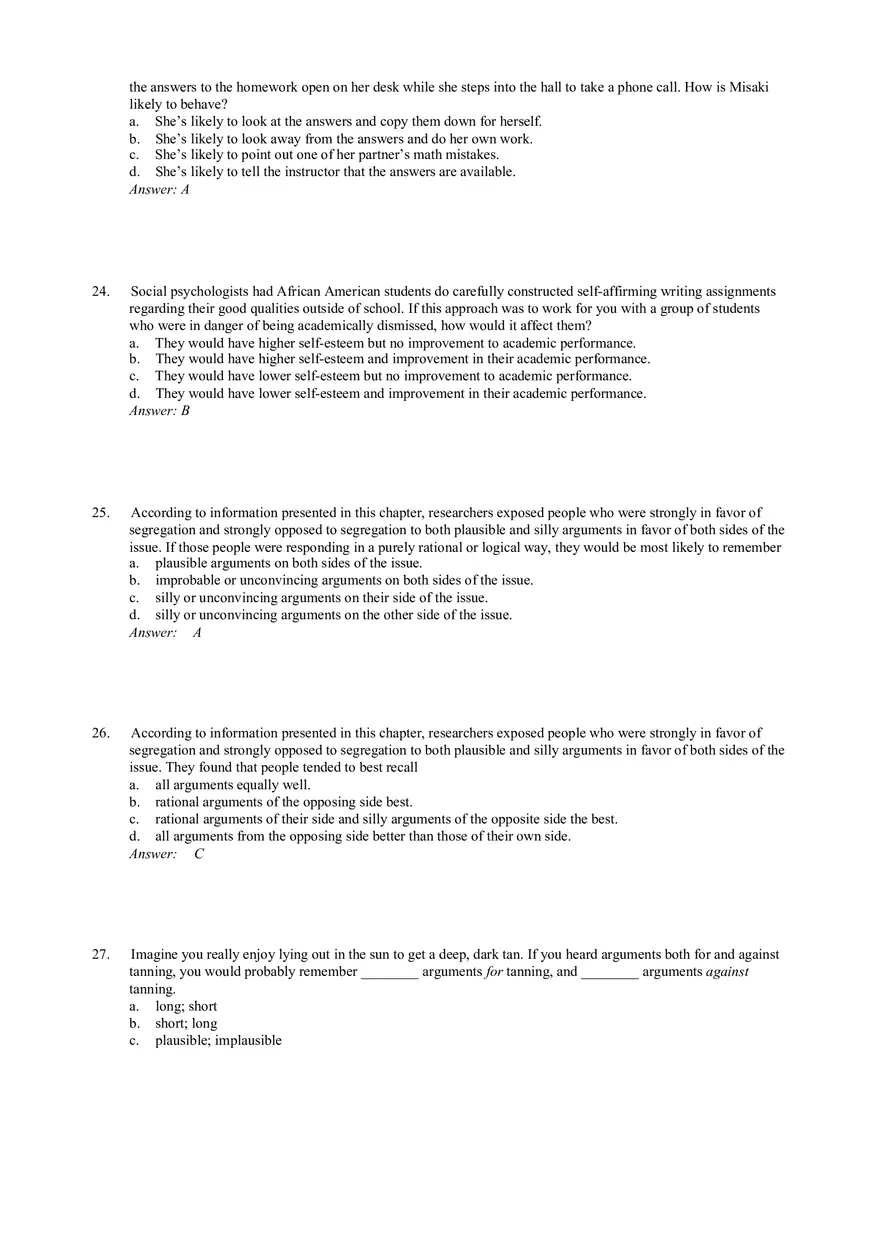 The Need To Justify Our Actions Answer Key Part 1 - Page 6