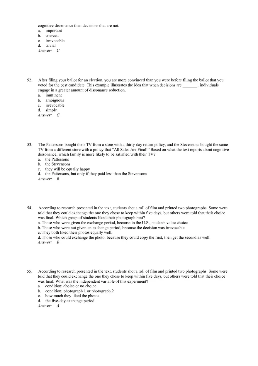 The Need To Justify Our Actions Answer Key Part 2 - Page 2