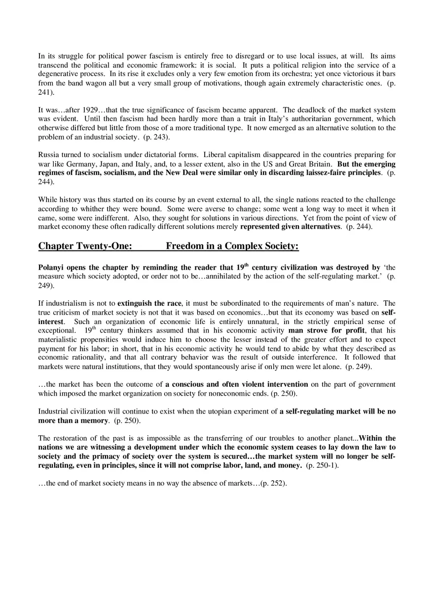 Notes on The Great Transformation Part 3 - Page 11