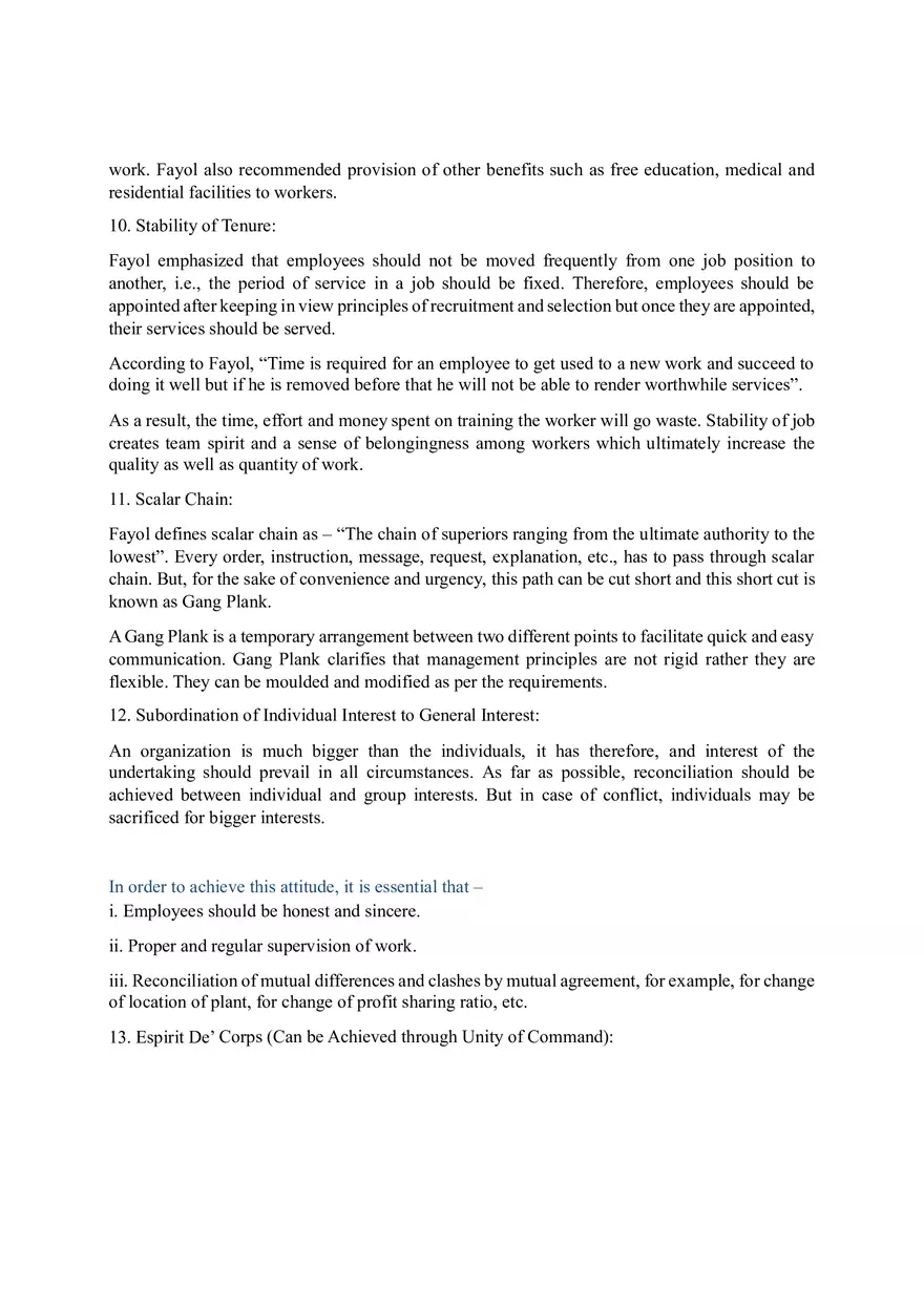 Fayol’s 14 Principles of Management Part 2 - Page 9