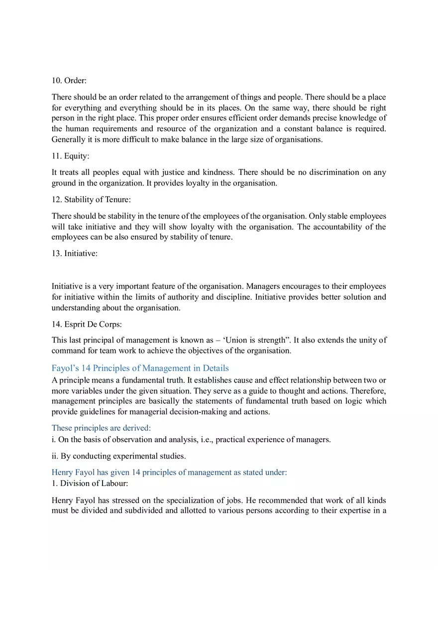 Fayol’s 14 Principles of Management Part 2 - Page 5