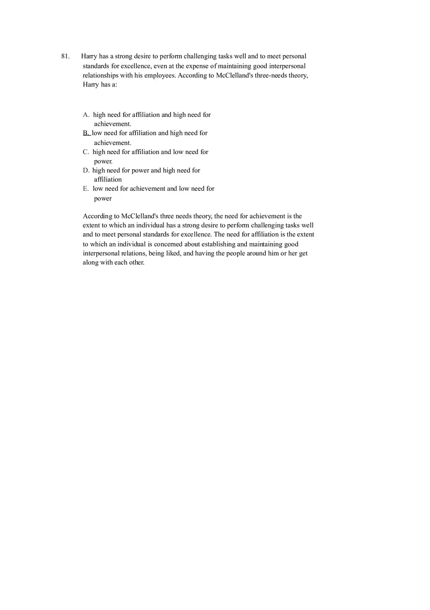 Chapter 12 Motivation and Performance Test Bank - Page 14