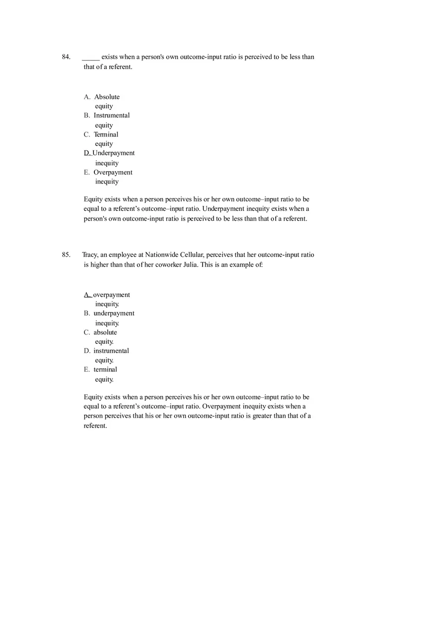 Chapter 12 Motivation and Performance Test Bank - Page 16
