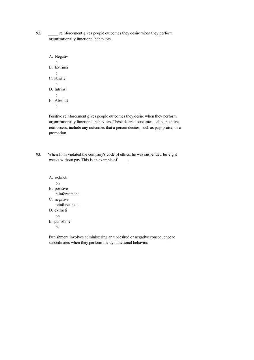 Chapter 12 Motivation and Performance Test Bank - Page 20