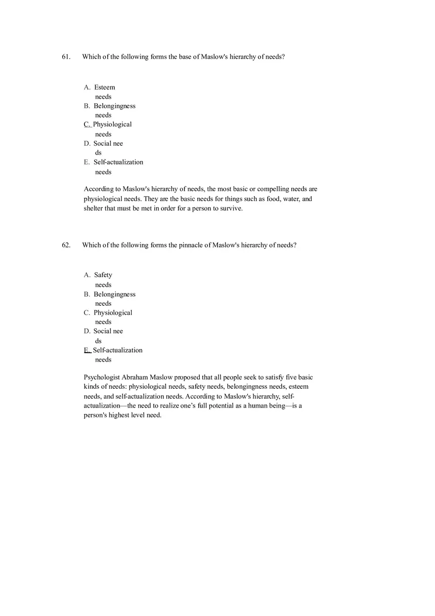 Chapter 12 Motivation and Performance Test Bank - Page 3