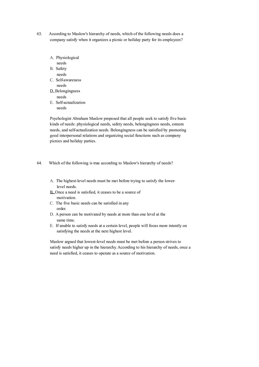 Chapter 12 Motivation and Performance Test Bank - Page 4