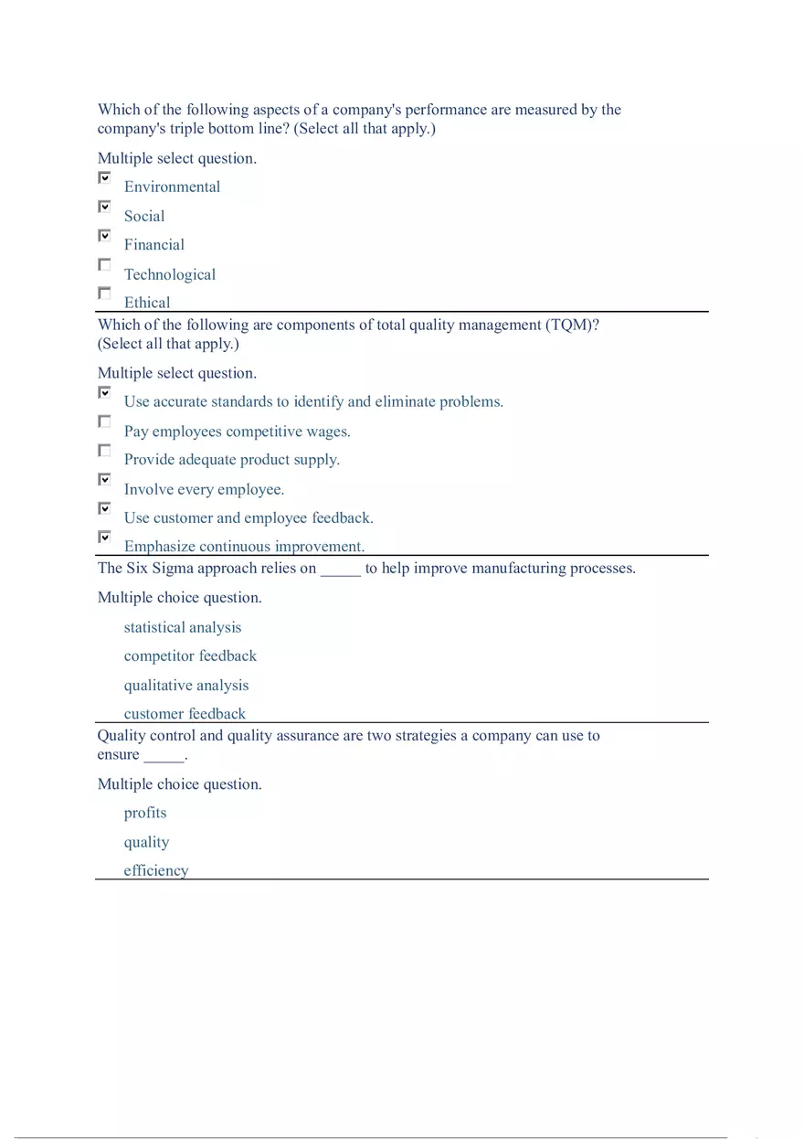 Functions and Activities of Management Review Answer Key Part 3 - Page 8