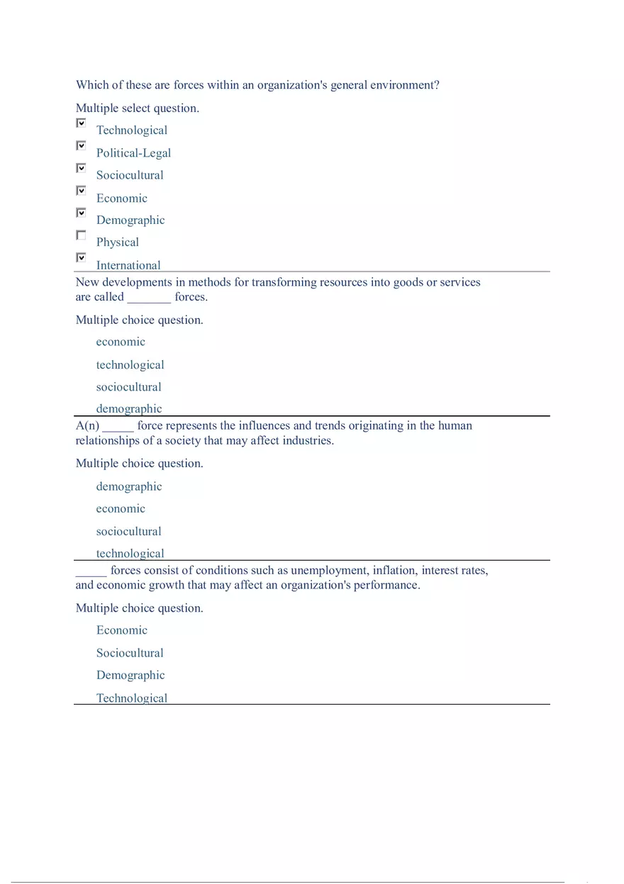 Functions and Activities of Management Review Answer Key Part 4 - Page 5