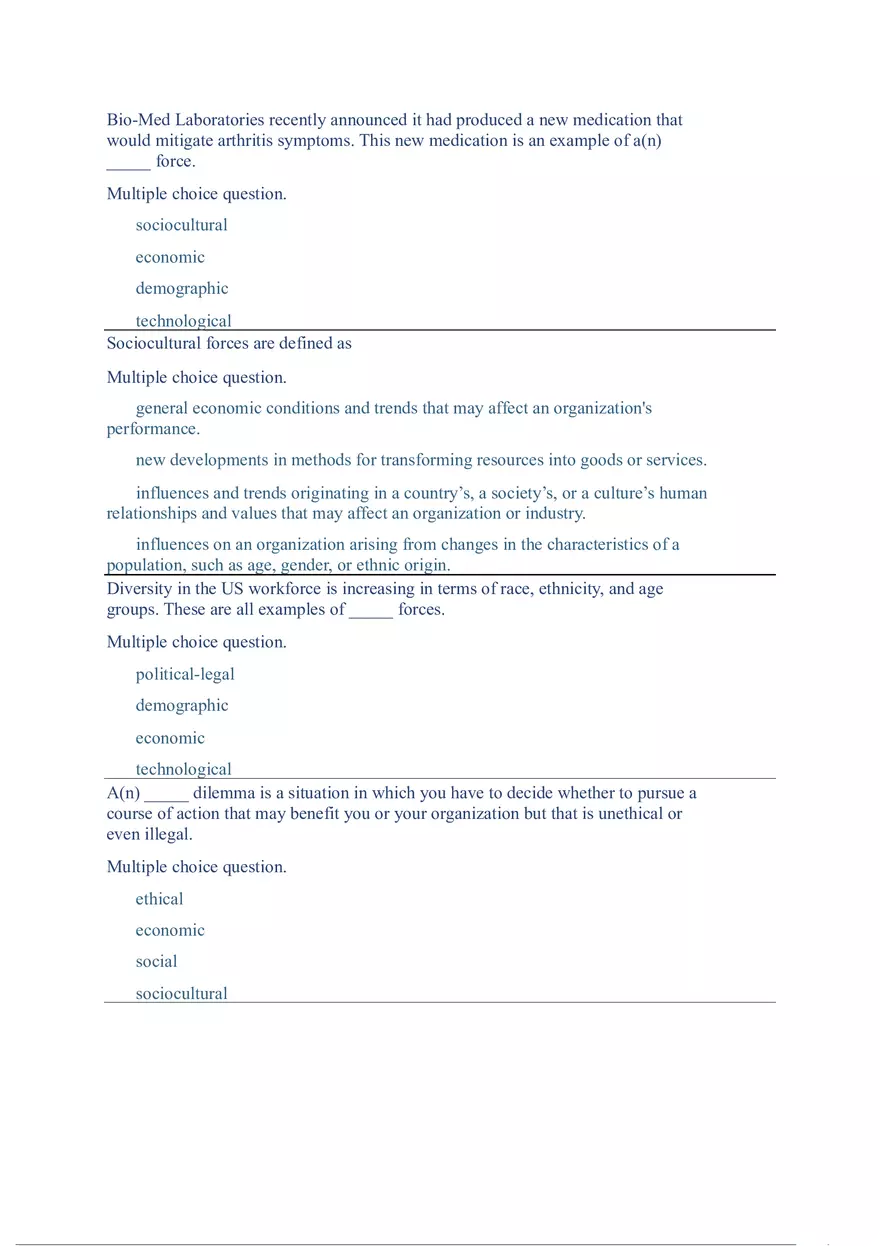Functions and Activities of Management Review Answer Key Part 4 - Page 6