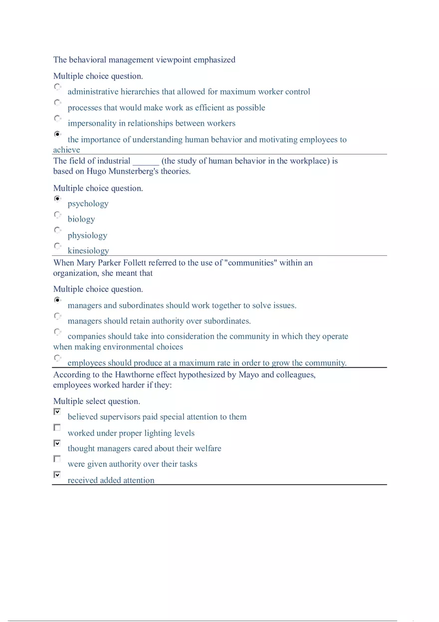 Functions and Activities of Management Review Answer Key Part 2 - Page 7