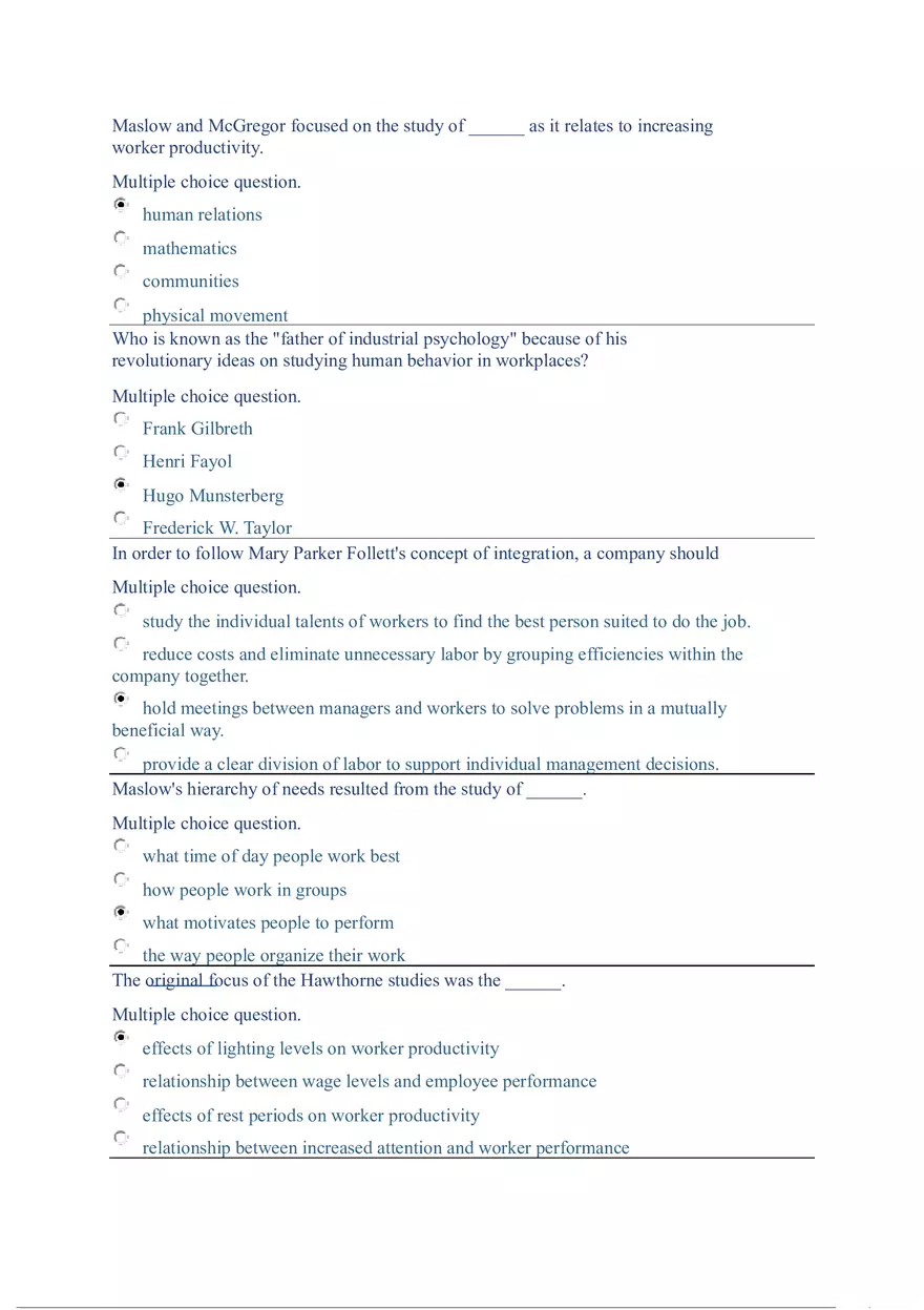 Functions and Activities of Management Review Answer Key Part 2 - Page 8