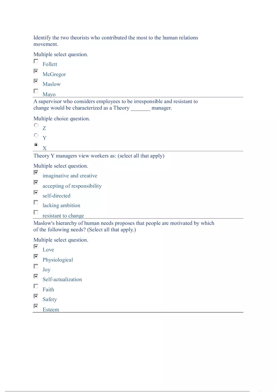 Functions and Activities of Management Review Answer Key Part 2 - Page 9