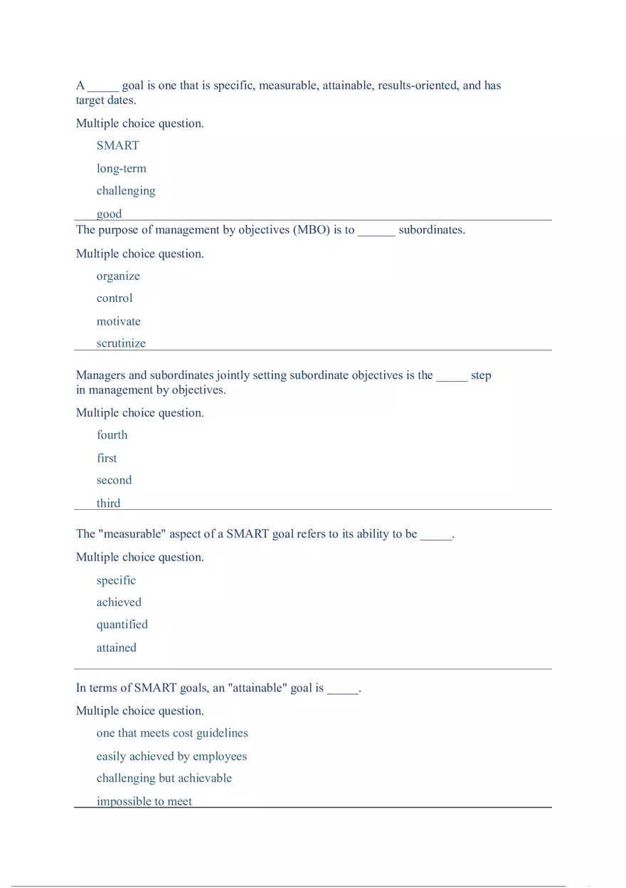 Functions and Activities of Management Review Answer Key Part 5 - Page 8