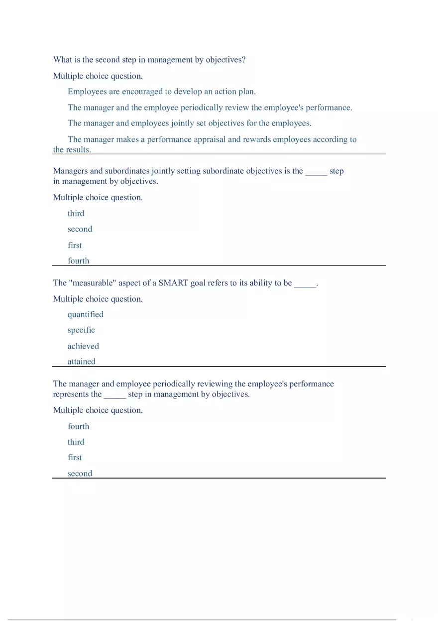 Functions and Activities of Management Review Answer Key Part 5 - Page 10