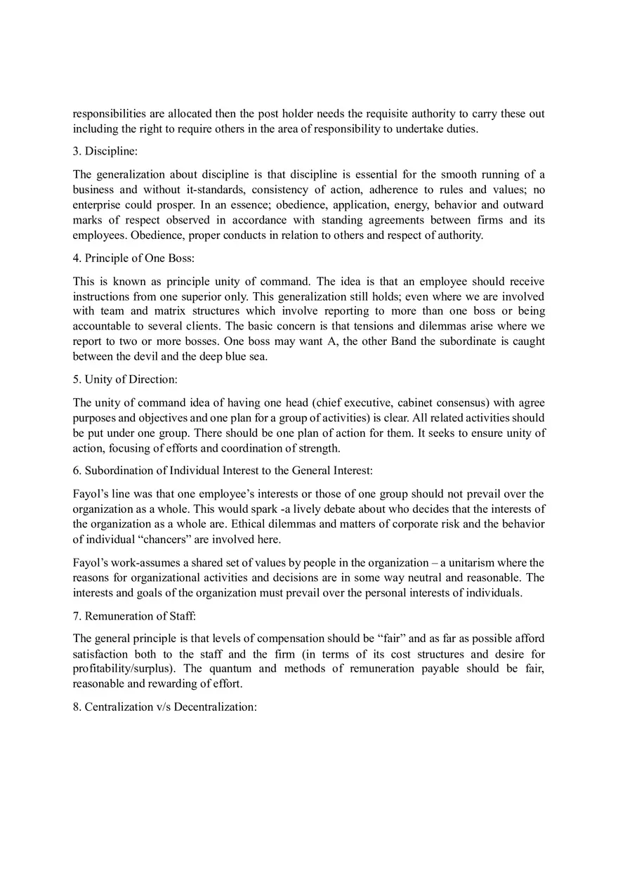 Fayol’s 14 Principles of Management Part 1 - Page 7