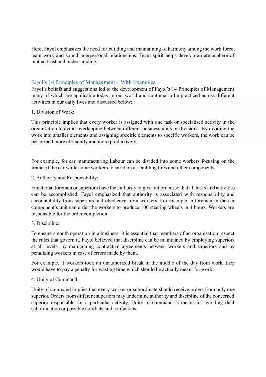 Fayol’s 14 Principles of Management Part 1 - Page 9