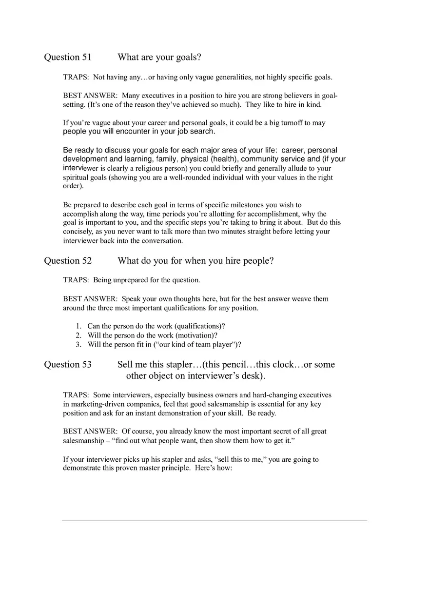 64 Toughest Interview Questions Part 3 - Page 5