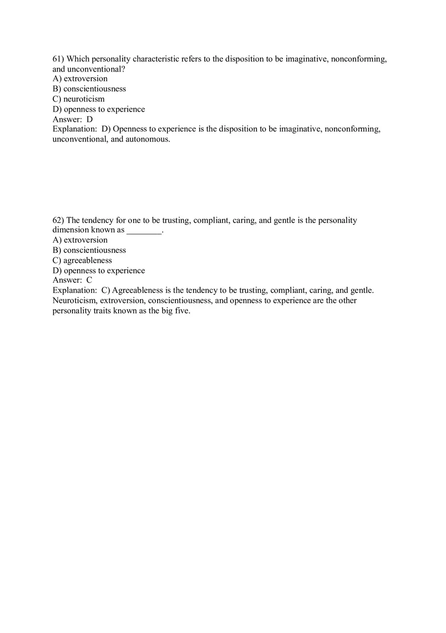 Employee Testing and Selection Test Answer Key Part 3 - Page 5