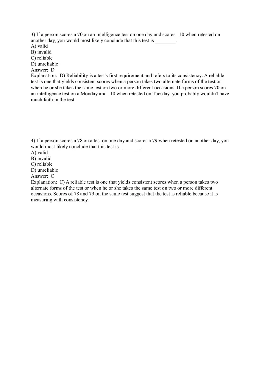 Employee Testing and Selection Test Answer Key Part 1 - Page 2