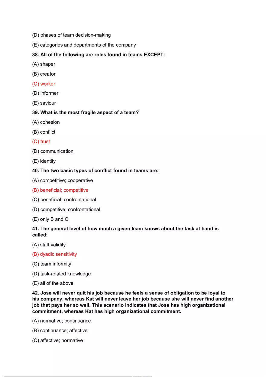 Organizational Psychology Review Questions Part 1 - Page 9