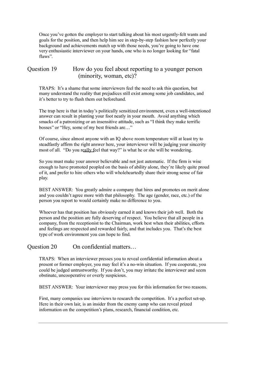 64 Toughest Interview Questions Part 2 - Page 7