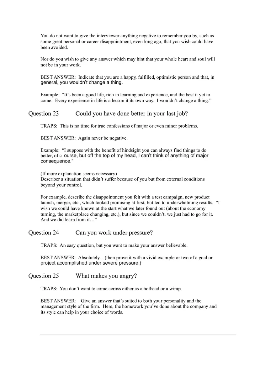 64 Toughest Interview Questions Part 2 - Page 9