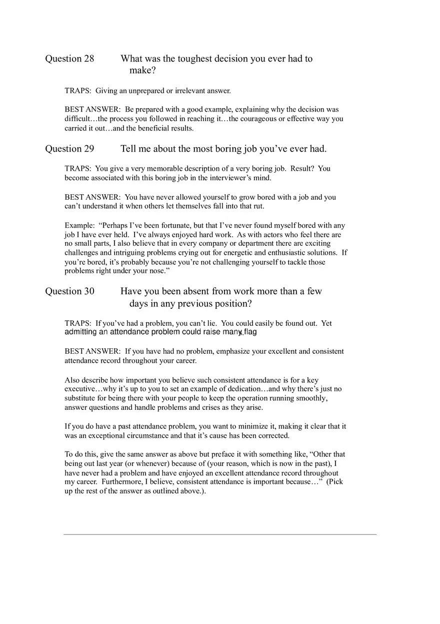 64 Toughest Interview Questions Part 2 - Page 11