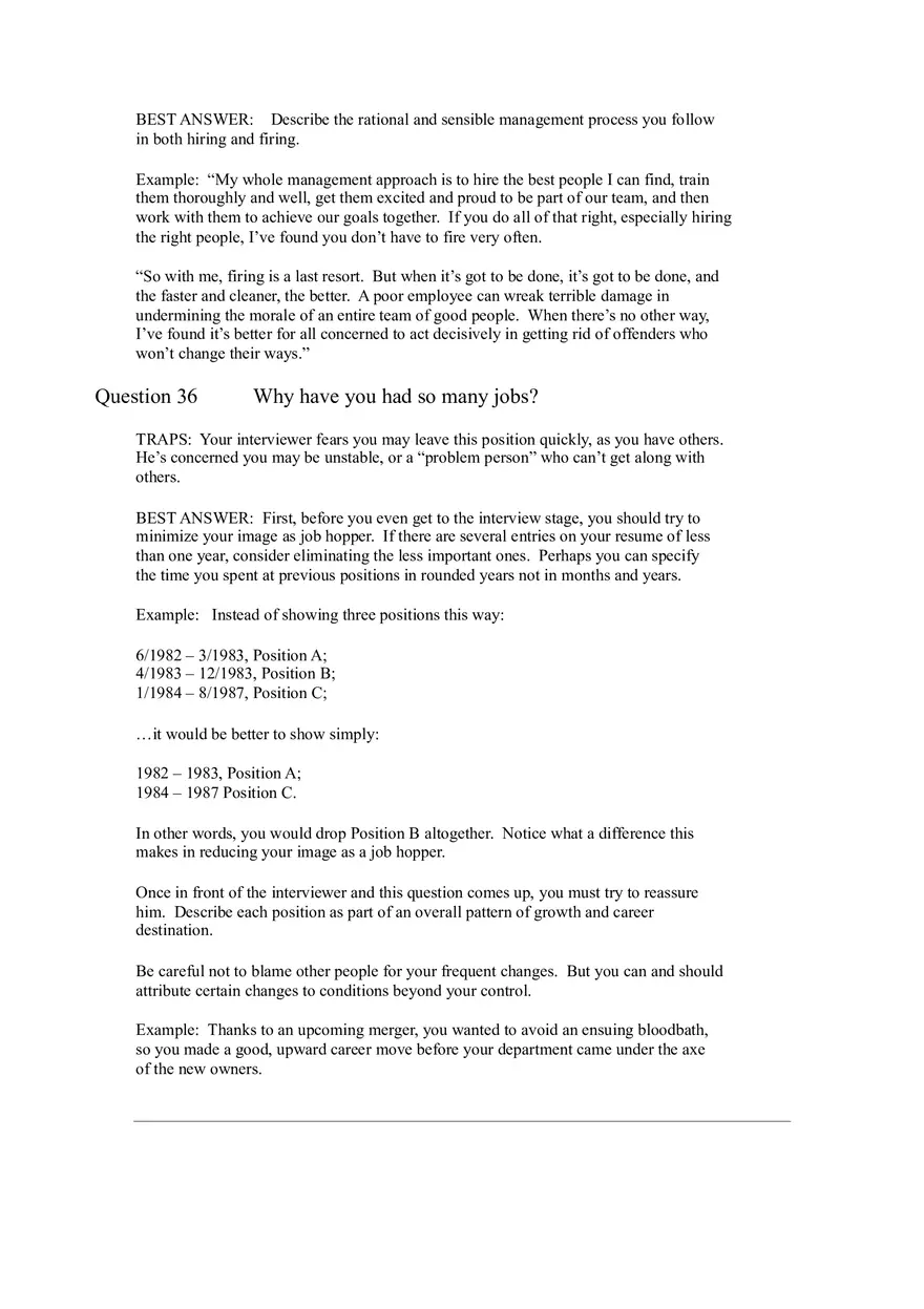 64 Toughest Interview Questions Part 2 - Page 3