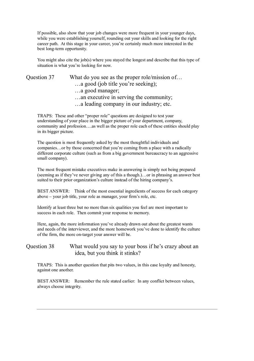 64 Toughest Interview Questions Part 2 - Page 4