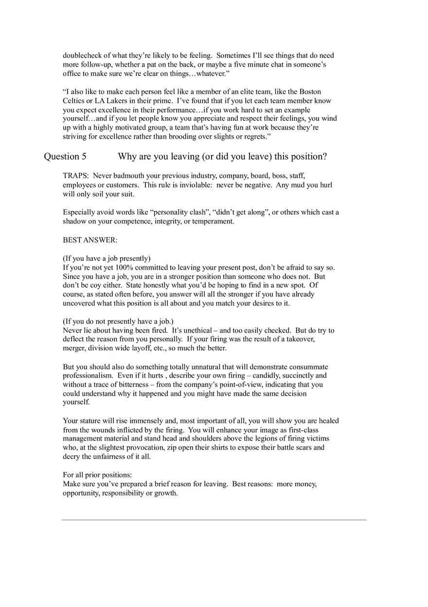 64 Toughest Interview Questions Part 1 - Page 7