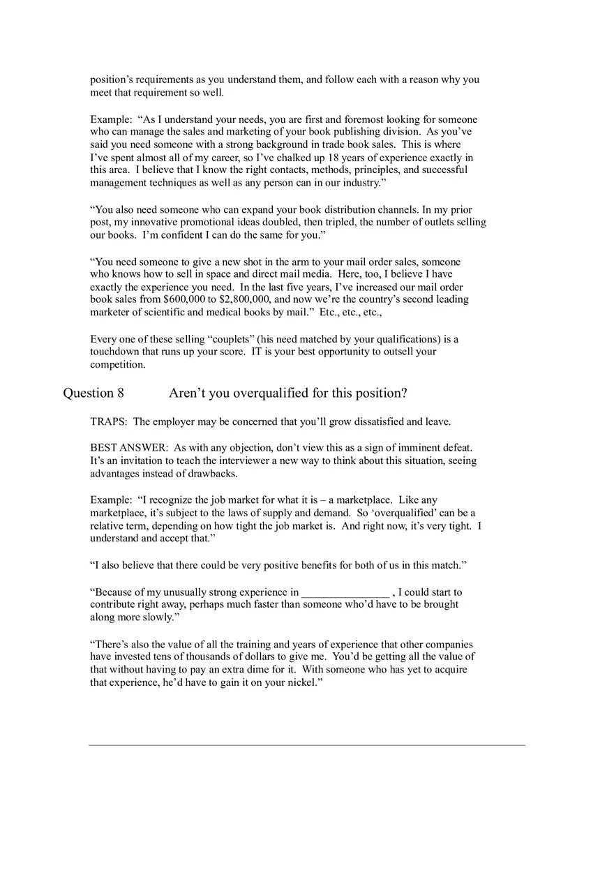 64 Toughest Interview Questions Part 1 - Page 9