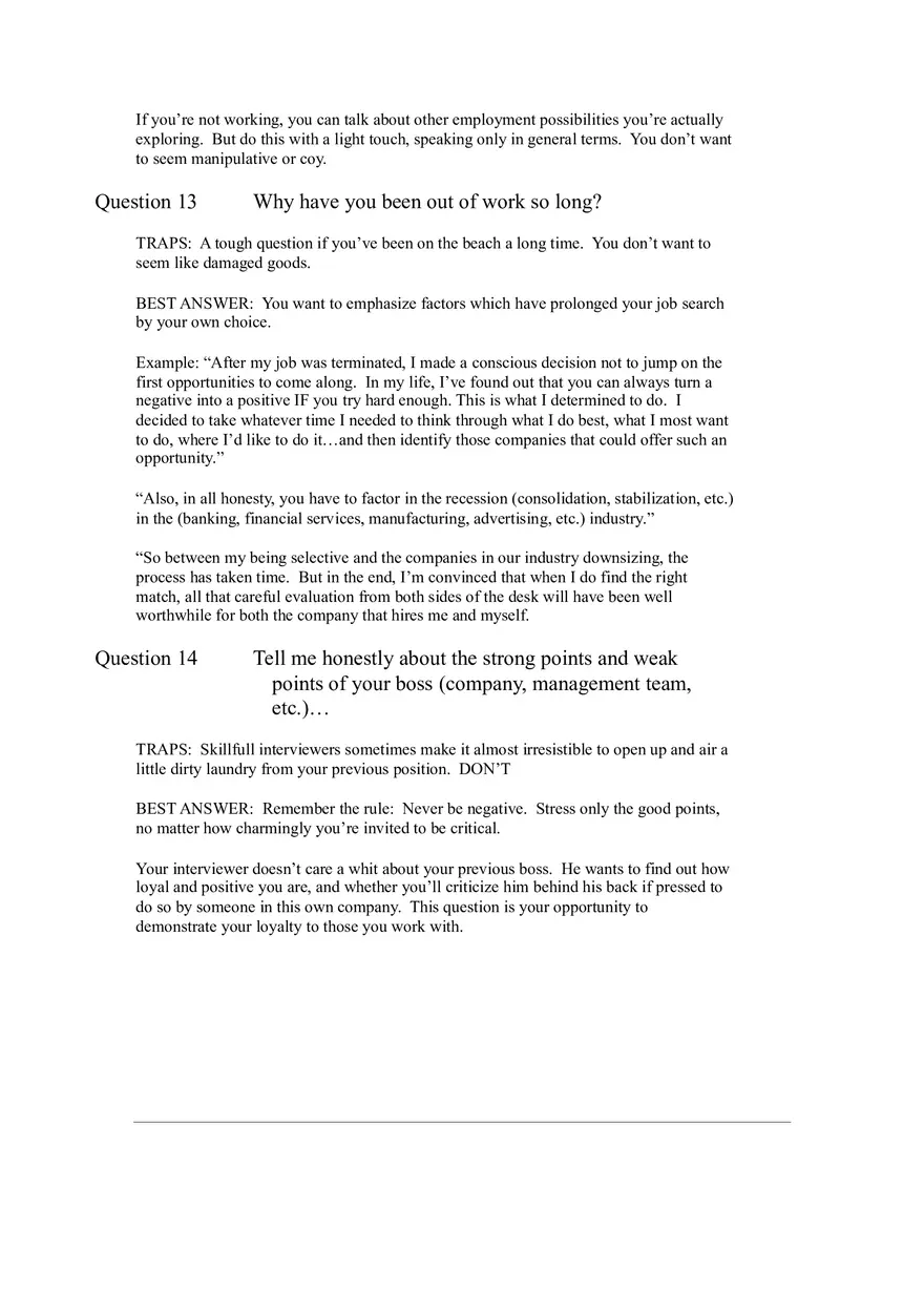 64 Toughest Interview Questions Part 1 - Page 3