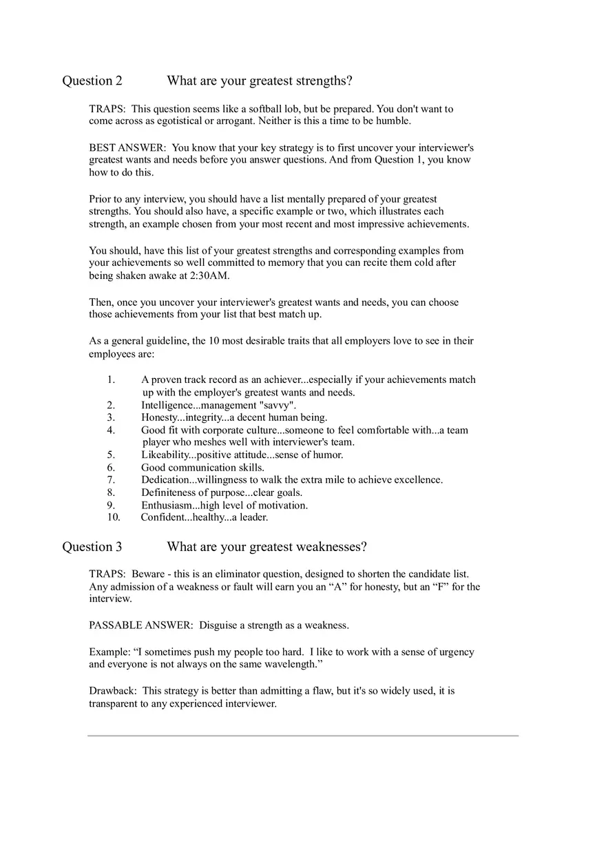 64 Toughest Interview Questions Part 1 - Page 5