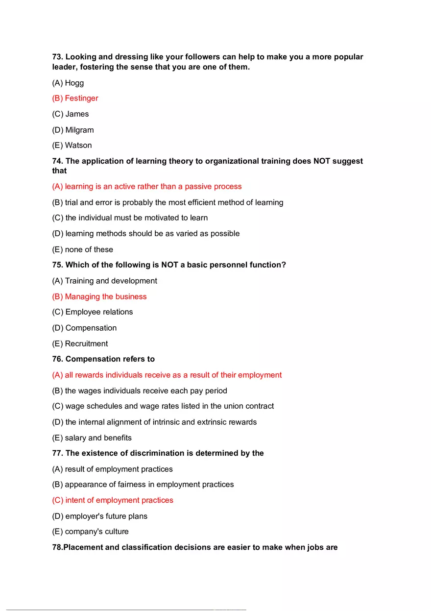 Organizational Psychology Review Questions Part 2 - Page 7