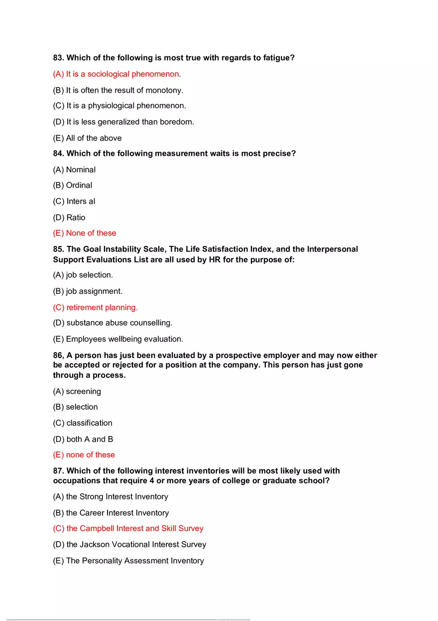Organizational Psychology Review Questions Part 2 - Page 9